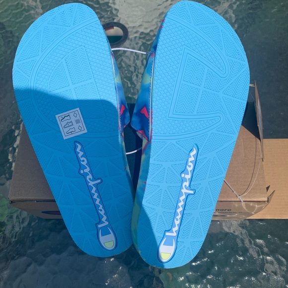 Champion IPO Tie-Dye Blue/Pink Women’s Slides - Picture 4 of 12